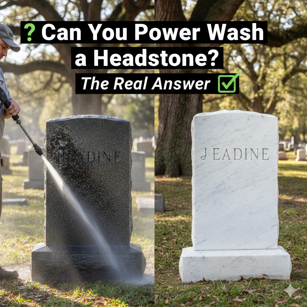 Can You Power Wash a Headstone?